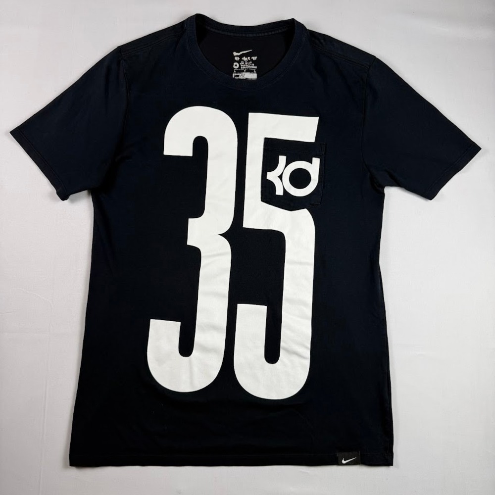 Nike Kevin Durant KD 35 Basketball Graphic Tee Black White Mens Medium Pocket